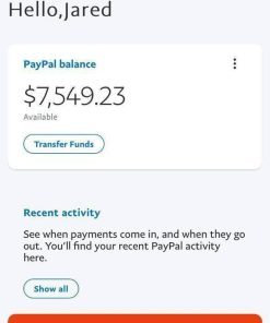 Buy PayPal Transfers Online